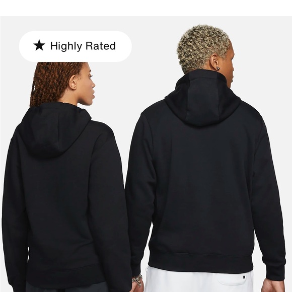 Nike Sportswear Club Fleece Black Sweater Size Small - Picture 3 of 5